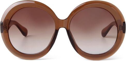 ADE WU نظارات شمسية مستديرة كبيرة الحجم للنساء عتيقة 60s 70s إطار كبير ظلال UV 400 حماية نظارات شمسية عصرية in Kuwait