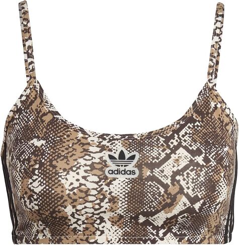 adidas Originals Women's Snakeskin Bra Top, Wonder White in Saudi Arabia