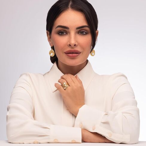 خواتم من الذهب عيار 14 قيراط فوق الفضة الاسترليني مع 2 مم و4 مم من سلك لؤلؤ المياه العذبة ملفوف متعدد الخيوط، خواتم ذهبية أنيقة، هدايا للنساء، مجوهرات جمالية، خواتم للنساء، مجوهرات للنساء in Kuwait