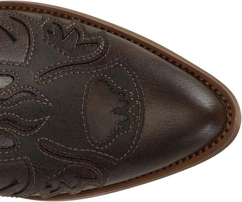 حذاء نسائي للكاحل حذاء راعية البقر الغربية حذاء كاوبوي بكعب منخفض حذاء بمقدمة مدببة حذاء بني أنيق in Kuwait