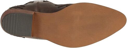 حذاء نسائي للكاحل حذاء راعية البقر الغربية حذاء كاوبوي بكعب منخفض حذاء بمقدمة مدببة حذاء بني أنيق in Kuwait