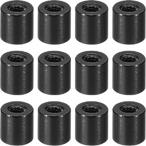 PATIKIL M3 Aluminum Spacers, 12 Pcs Metal Spacer Aluminum 3mm ID x 5mm OD x 25mm L Threaded Spacer Screw Standoff Round for RC Car Drones Motherboard, Silvery