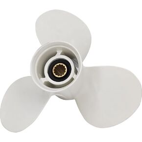 11 5/8×11-G Boat Propeller for Yamaha - for Yamaha Outboard Engines T25 30hp 40hp 50hp 55HP 60hp Replace 69W-45947-00-00 663-45947-02-EL,13 Spline Tooth - Aluminum Outboard Propeller
