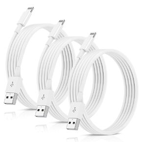 3 عبوات بطول 3 أقدام [معتمد من Apple MFi] كابل شحن لهاتف Apple iPhone14 13 12، USB A إلى Lightning 3 أقدام iPhone USB أسلاك شاحن لهاتف iPhone 14 13 12 11 Pro/Pro Max/Mini/Plus/XS/XR/X/iPhone SE