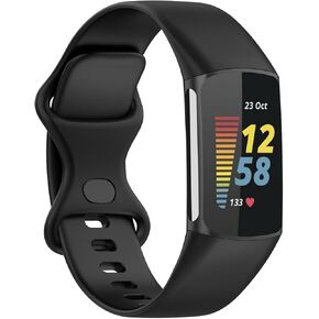 Replacement Bands Compatible with Fitbit Charge 6 Bands/Fitbit Charge 5 Bands for Women Men, Soft Silicone Adjustable Sport Wristbands Strap for Fitbit Charge 6/Charge 5 Fitness Tracker