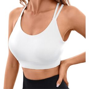 Blooming Jelly Womens Sports Bras High Support Yoga Bra Criss Cross Back Workout Tank Tops