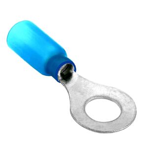 Conext Link RTHS-14B25 Heat Shrink Ring Terminal 25 Pack （1/4" Stud，Blue 16-14awg ）（18307）