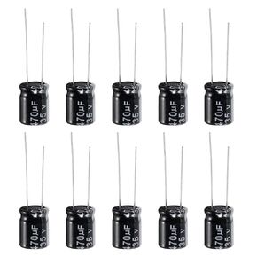 PATIKIL 35V 4700uF Electrolytic Capacitors, 5Pcs 18x30mm Aluminum High Frequency Electrolytic Capacitors for TV, LCD Monitor, Refrigerator, Circuit Boards, Black