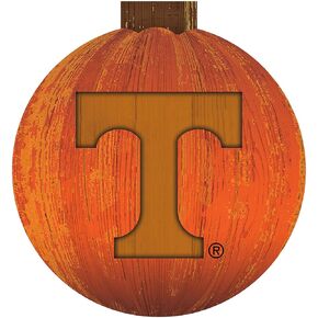 Fan Creations NCAA Tennessee Volunteers Unisex University of Tennessee 12 in. Halloween Pumpkin Sign, Team Color, 12 inch