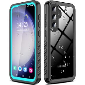 Samsung Galaxy S23 FE 5G Waterproof Case with Built-in Screen Protector, Rugged Full Body Underwater Dustproof Shockproof Drop Proof Protective Cover for Samsung Galaxy S23 FE 5G 6.4" (Black/Clear)