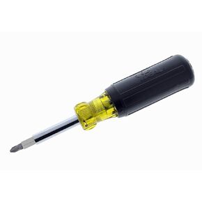 IDEAL INDUSTRIES INC. 35-910 11-in-1 Screwdriver/ Nutdriver – Hardware Tool with Corrosion Resistant Shank, Wire Connector Wrench in Handle, Blazed Tip