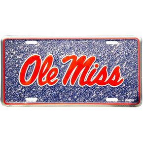 Hangtime University of Mississippi - Ole Miss Rebels Mosaic License Plate