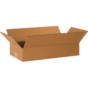 PARTNERS BRAND 20 x 10 x 4 Corrugated Cardboard Boxes, Flat 20"L x 10"W x 4"H, Pack of 25 | Shipping, Packaging, Moving, Storage Box for Home or Business, Strong Wholesale Bulk Boxes