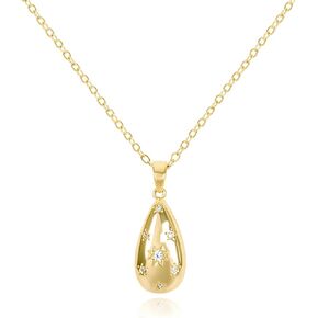 Gold Pearl Flower Pendant Necklace for Women Gold Five Petal Flower Charm Necklace Simple 14K Gold Plated Floral Statement Necklace Elegant Blossom Necklace Spring Summer Party Jewelry Gift for Girls