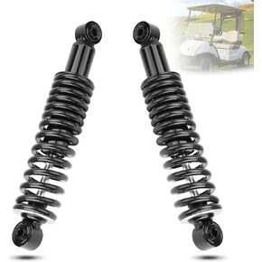 Rear Golf Cart Shock Absorbers Heavy Duty with Springs Compatible with 1995-up Yamaha Gas and Electric G14 G16 G19 G20 G22 G29 Models Replace# JN4-F2210-00, JN3-F2210-00 (RED)