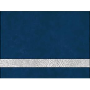 12" x 18" Sheet Blue/Silver Blank Laserable Leatherette Sheet with Adhesive-Qty 1 Blue/Silver