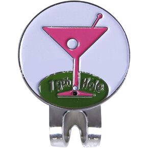 RiToEasysports Ball Marker Holder, Anti Rust Wine Glass Ball Marker with Magnetic Hat Clip Golfer (Rose Red)