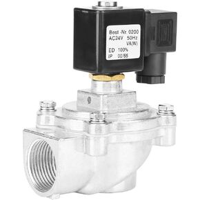 Solenoid Pulse Valve, DMF-Z-25 Right Angle 1 Inch Electromagnetic Pulse Valve, 0.2-0.8MPa Aluminum Alloy Solenoid Valve for Pulse Bag Filter System(DC 24V)