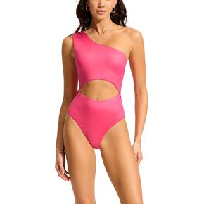Seafolly Women's Shoulder Cut Out One Piece Swimsuit