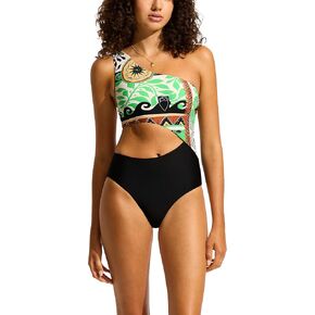Seafolly Women's Shoulder Cut Out One Piece Swimsuit in Kuwait