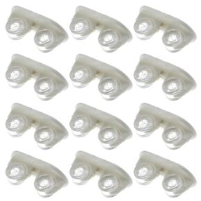 12PCS 4.2x2x1.7cm White Self Adhesive Plastic Mini Casters Suitable for Storage Box Small Furniture Bins Napkin Box DIY Craft