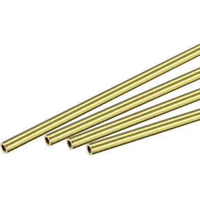uxcell Brass Round Tube 3mm OD 0.5mm Wall Thickness 200mm Length Pipe Tubing 4 Pcs