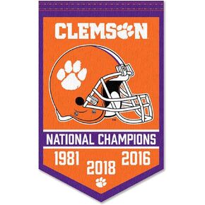 Clemson Tigers Football National Champions Banner