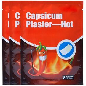 Queemie® Capsicum Plaster Paste Patches, 24Pcs / 3Bags