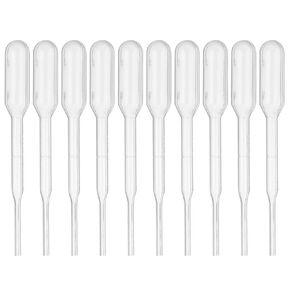 PATIKIL 0.3ml Pipettes Dropper, 64 Pcs Plastic Pipettes Disposable Pipette Transfer Pipette Calibrated Plastic Eye Dropper with Scale for Science Laboratory Resin DIY Crafts Makeup Oil