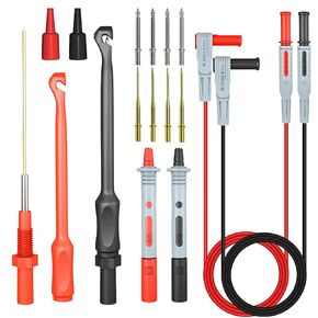 Electrical Multimeter Test Leads Set with Alligator Clips Test Hook Test Probes Lead Professional Kit 1000V 10A CAT.III