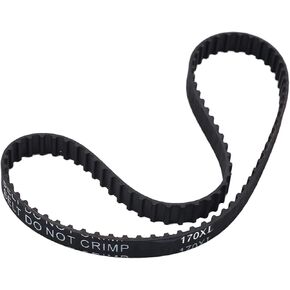 Heyiarbeit 170XL Rubber Timing Belt 5.08mm Pitch 10mm Width Industrial Timing Belt Synchronous Closed Loop Timing Belt for 3D Printers Black Tone