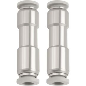 2PCS Pneumatic One-way Check Valve Inner Diameter 4mm 9.9x39.2mm Nickel-plated Brass Compressed Air Connector for Vacuum Air Compressor Pump