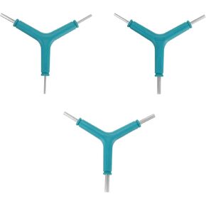 HARFINGTON 3pcs Y-Shaped 3 Way Bike Hex Wrench Set 2.5/3/4mm 3/4/5mm 4/5/6mm Y-Type Inner Hex Wrench Kit All-In-One Multi Portable Biking Torque Spanner for Bicycle Cycling Repair Tool, Blue
