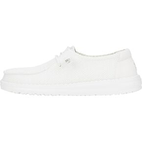 Hey Dude Wendy Stretch Sox White Size 6, Women’s Shoes, Women’s Slip-on Loafers, Comfortable & Light-Weight