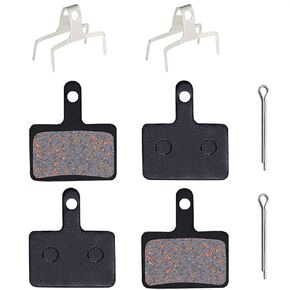 2 Pairs of Disc Brake Pads for Shimano Deore, Tektro TRP - Suitable for Mountain Bikes, Road Bicycles, and MTBs