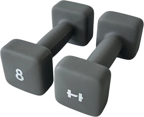 HulkFit Neoprene Coated Anti-Roll Square Dumbbells, Free Weights, and Hand Weights for Home Gym Exercise Equipment for Squats, Bench Press, and Deadlifts in Saudi Arabia