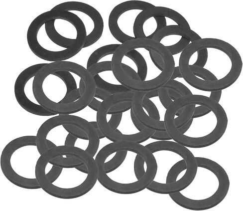 PATIKIL M31 Rubber Flat Washer, 24 Pack 31mm ID 45mm OD 3.5mm Thick Sealing Spacer Gasket Ring for Faucet Pipe Water Hose Fastener Bolt, Black in Saudi Arabia