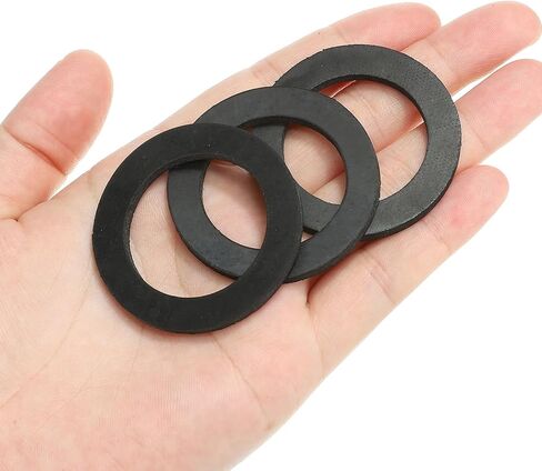 PATIKIL M31 Rubber Flat Washer, 24 Pack 31mm ID 45mm OD 3.5mm Thick Sealing Spacer Gasket Ring for Faucet Pipe Water Hose Fastener Bolt, Black in Saudi Arabia