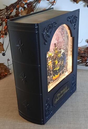 Lighted 8.5 Inch Lighted Halloween Witches Water Lantern Glitter Globe Book Spells and Potions in Kuwait