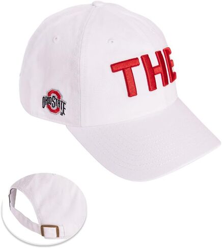 صبار الصحراء، قبعة بيسبول جامعة ولاية أوهايو، OSU Buckeyes، قبعات مطرزة، قبعة قابلة للتعديل، حزام قماش للبالغين (نمط L1) أبيض in Saudi Arabia