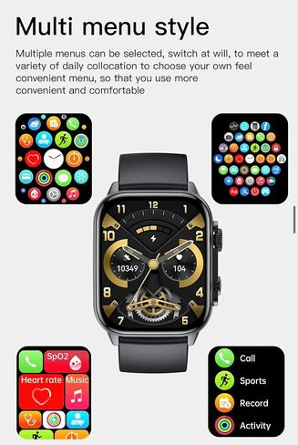 Smart Watch 1.96" AMOLED HD Screen Smartwatch 410 * 502 Color Smart Watch Full Health Monitor Smartwatch for Women Men, Low Power Consumption Smartwatch (Orange) in Saudi Arabia