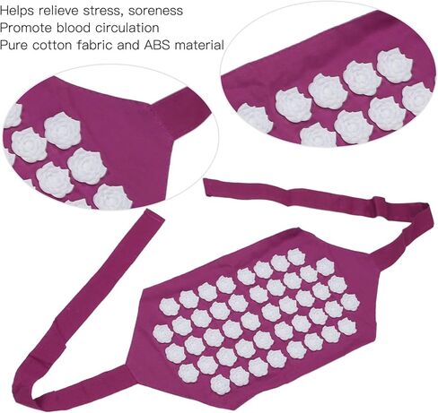 Acupressure Belt Relaxing Stress Relief Cotton Fabric ABS Flower Shaped Acupressure Massage Mat for Home in Saudi Arabia