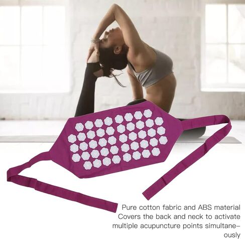 Acupressure Belt Relaxing Stress Relief Cotton Fabric ABS Flower Shaped Acupressure Massage Mat for Home in Saudi Arabia