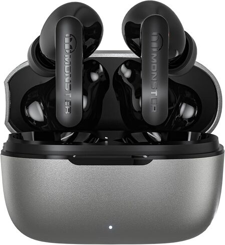 Monster Wireless Earbuds Bluetooth 5.3 Headphones with CVC 8.0 Noise Reduction, IPX8 Waterproof in-Ear Stereo Earphones 60H Playtime, Bluetooth Earbuds with Fast Charging for Sport in Saudi Arabia