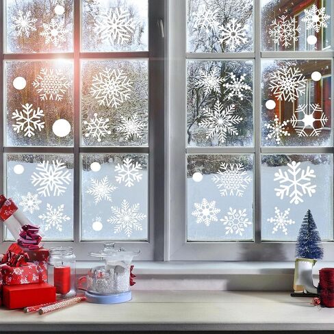 Fall Maple Leaves Window Clings, Glass Window Static Stickers Autumn Removable Double-Sided Window Decals Thanksgiving Window Door Cling Decoration in Kuwait