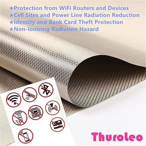 EMF Protect Pad,Laptop Tablet Protection Faraday Pouch Anti Radiation Case Blanket 5G RF GPS RFID Copper Shield Security Pouch Router Cover 10.6inch (Silver) in Saudi Arabia
