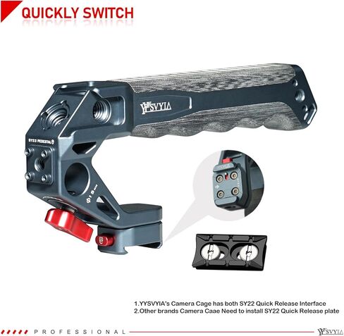 SY22 series Camera Quick Release general Handle,SY22 Quick Release Pedestal can Quickly Switch to SY22 Quick Release Interface and cameras cages. (V2204 Quick Release Top Handle) in Saudi Arabia