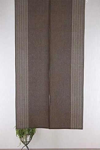 Japanese Curtain Noren Tapestry Curtains for Doorway Including Clips (Brown) in Saudi Arabia