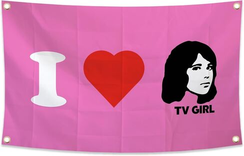 Generic TV G-irl Singer Tapestry 3x5 Ft Music Album Cover Poster Tapestry College Dorm Wall Indoor Outdoor Room Decor With 4 Brass Grommets, pink in Saudi Arabia