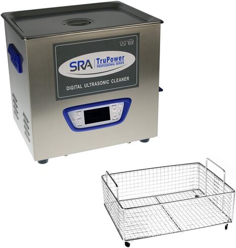 SRA TruPower UC-20D-PRO Professional Ultrasonic Cleaner, 2 Liter Capacity with LCD Display, Sweep/Degas, Adjustable Power, Sleep Function, 2 Baskets, Wire Ring Rack and Wire Beaker Holder in Saudi Arabia